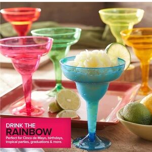 Colorful Margarita Glass Set